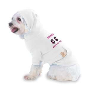   WOMANS BEST FRIEND Hooded T Shirt for Dog or Cat X Small (XS) White