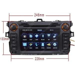 07 11 Toyota Corolla Car GPS Navigation Radio ATSC TV Bluetooth  