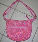 Vera Bradley Purse Handbag Bag Hope Toile Rose Coral Pink Maggie 
