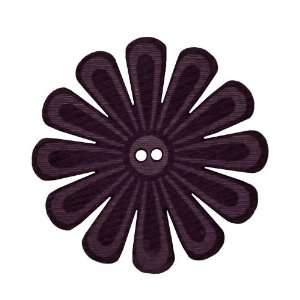  2.25 Leather Button Mum Purple By The Each Arts, Crafts 