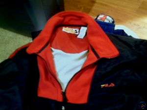 Fila pullover warm up jacket adult XL X Large  