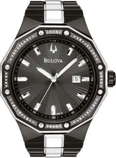 98E110 Bulova Mens Watch Marine Star Diamonds  