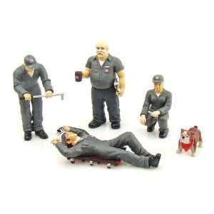    Garage Figurines for 1/18 Scale Cars Set of 5 (Grey) Toys & Games