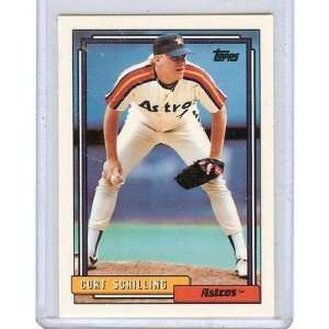  1992 TOPPS CURT SCHILLING #316, HOUSTON ASTROS Everything 