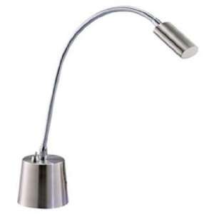    Eternity Satin Steel LED Gooseneck Desk Lamp