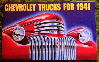 1941 Chevrolet Trucks Full Line Sales Brochure 41 Panel Pick Up Stake 
