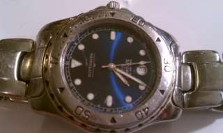 vintage wittnauer ttc long life diver bezel 100m mens bracelet watch 