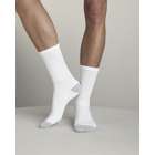 Gildan Mens Crew Socks, WHITE/GREY, 6 12