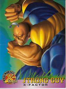 1996 X MEN Fleer Trading Card #19 Strong Guy A KUBERT  