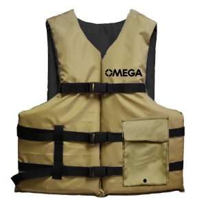  Omega Type III Angler Fishing Adult Life Vest Sports 