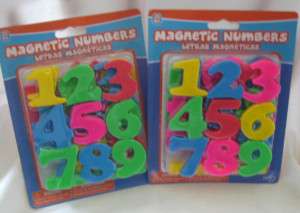 52 x MAGNETIC REFRIGERATOR NUMBERS *NEW magnet alphabet  