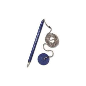  Counter Pen, 24 Chain, Medium Point, Blue Ink/Barrel   Blue 