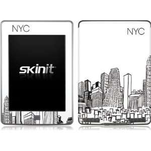  Skinit NYC Sketchy Cityscape Vinyl Skin for Kindle Touch 