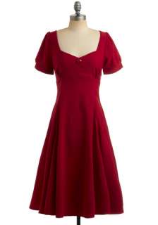 Red Like Me Dress   Red, Solid, Buttons, Wedding, Party, Casual 