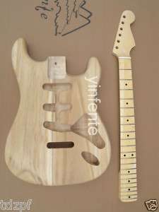 New high quality Unfinished electric guitar body+neck  