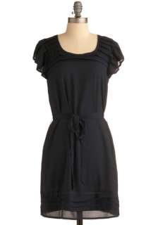 Intrigue Alliance Dress   Solid, Pleats, Casual, Sheath / Shift, Cap 