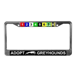 Adopt Greyhounds Pets License Plate Frame by   