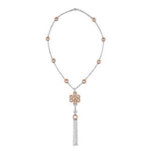   WHITE/ROSE GOLD WOMENS NECKLACE LN 4206 DIAMOND 2.74CT TW Jewelry