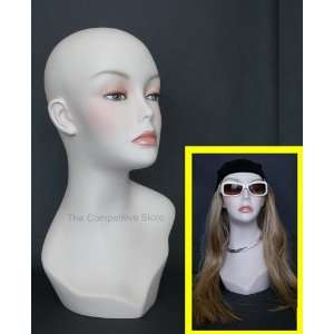  Female Head Mannequin Form Flesh Tone 17 Inch Arts 