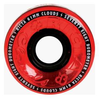 Ricta Clouds Trans Red 61mm 78a (4 Wheel Pack)  Sports 