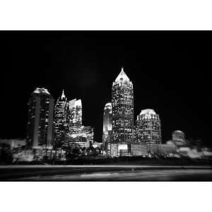  Atlanta Cityscape Black and White Print GABW0582 5x7