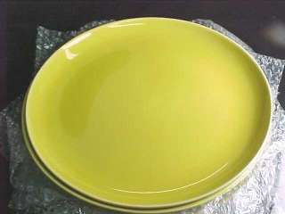 Set 6 Gabriel Pasadena Pottery Yellow Dinner Plates  