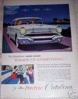 1956 PONTIAC Star Chief CATALINA Vintage Car Ad  