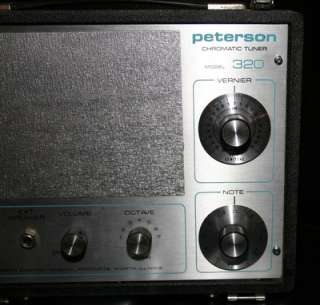 Peterson Chromatic Tuner Model 320   Vintage for Guitar Bass Piano 