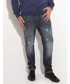 Blue (Blue) Tapered Leg Jeans  227024140  New Look