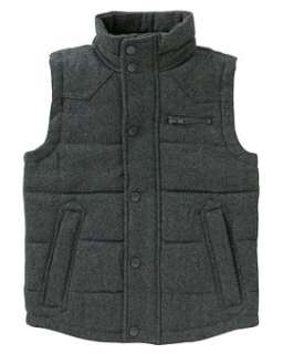 Light Grey (Grey) Wool Quilted Gillet  232861408  New Look