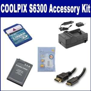  Nikon Coolpix S6300 Digital Camera Accessory Kit includes 