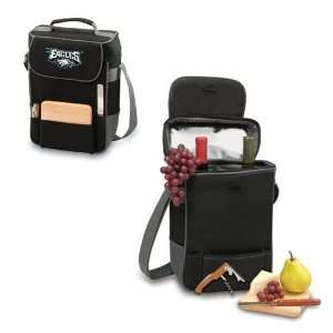  Philadelphia Eagles Duet Style Wine and Cheese Tote (Black 