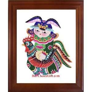   Framed Art/ Framed Chinese Paper Cuts/ Child #1