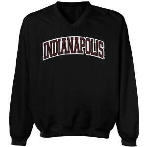 Indianapolis Greyhounds Arch Applique Microfiber Windshirt   Black 