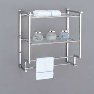  OIA 16988 Metro Two Tier Wall Mounting Rack with Towel 