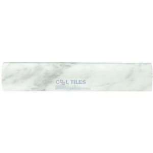  Marble listello tile   white carrara polished cane 1 x 12 
