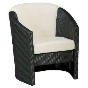 Riviera Barrel Accent Chair w/ Stone Fabric 