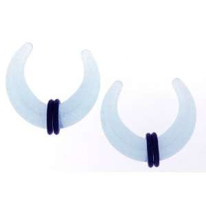  Glow in the Dark Acrylic Pincher Blue 8g   Sold as Pair Jewelry