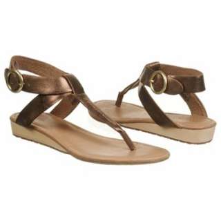 Womens Fossil Suzie Thong Sandal Antique Gold Shoes 