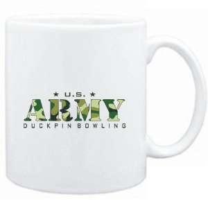  Mug White  US ARMY Duckpin Bowling / CAMOUFLAGE  Sports 
