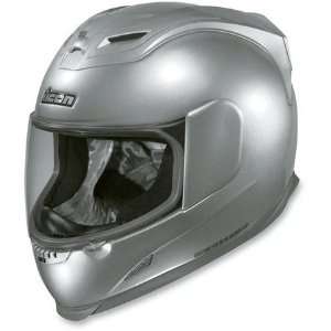  Icon Airframe Solid Full Face Helmet Small  Silver 