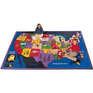 Carpets for Kids Discover America Rug (Factory Second 