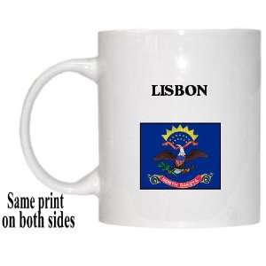    US State Flag   LISBON, North Dakota (ND) Mug 