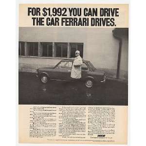    1972 Fiat 128 $1992 Car Mr Ferrari Drives Print Ad