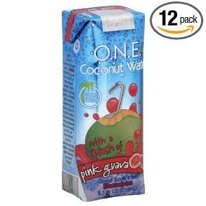One World Enterprises Water, Coco Splsh, Guava, 8.50 Ounce (Pack of 12 