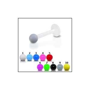  UV Labret With UV Fancy Balls Body Piercing Jewelry 