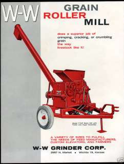 Vintage Farm Implement Brochure W W Grain Roller Mill  