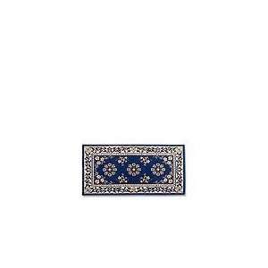  Woodeze 5MM H 20 44 in. Rectangle Blue Oriental Fireplace 