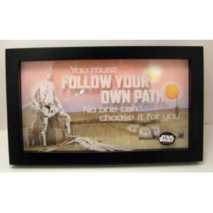   Star Wars SHP3001 You Must Follow Your Own Path Framed Art Everything