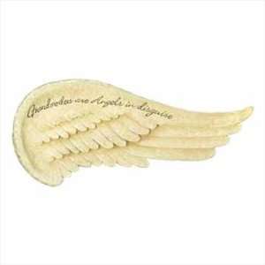    Grandmother Angel Wing Inscribed Wall Decor Plaque